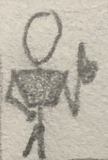 Currently it is a doodle of a guy doing a thumbs up. Later it will be a picture of my dad, SirCooksALot. I'll probably take the one from his profile on instagram. I am just getting the layout right now